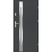 Drzwi zewnętrzne - Drzwi zewnętrzne asti silver antracyt 90P prawe - miniaturka - grafika 1