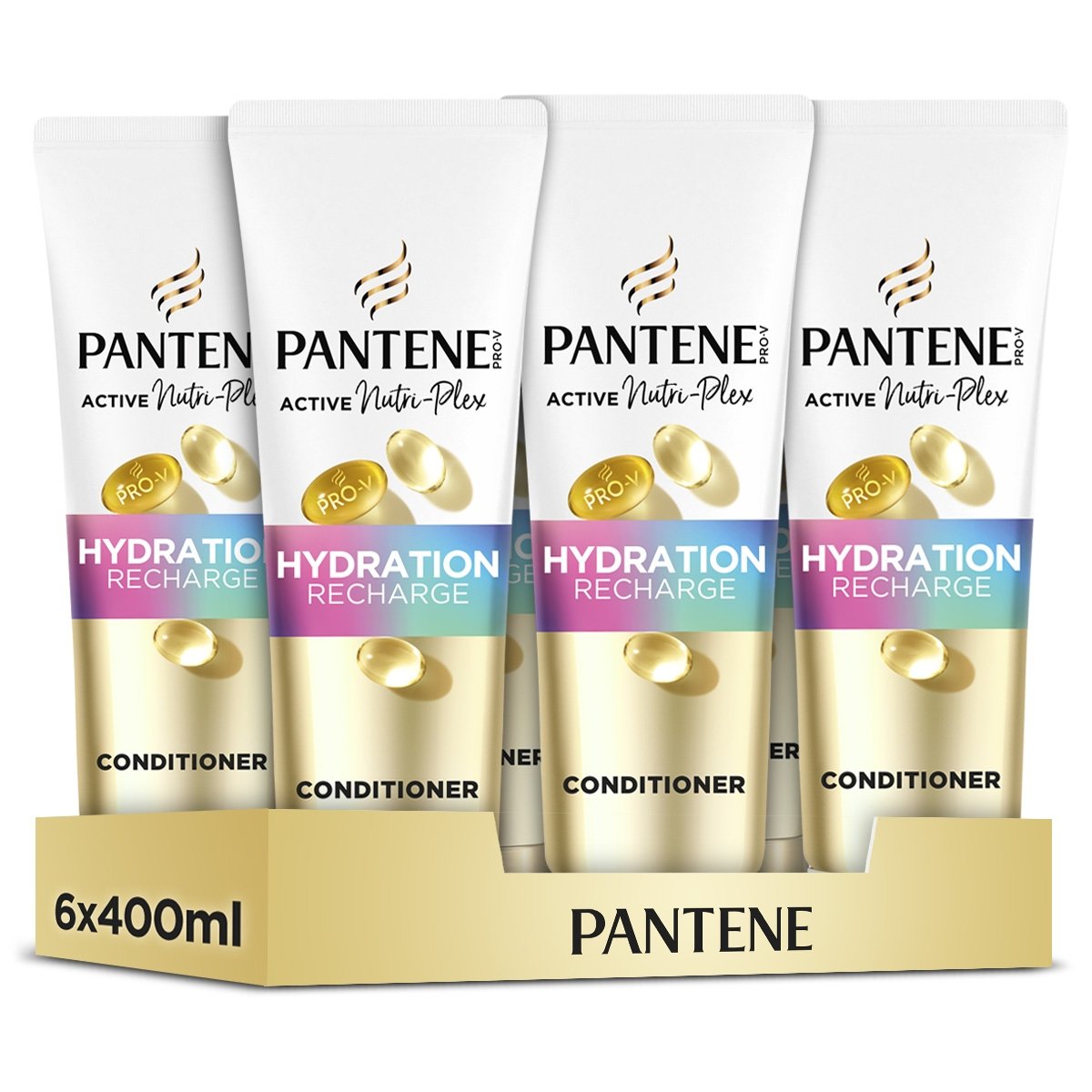 Pantene Pro-V Hydration Recharge Lekka Odżywka do włosów, 6x275 ml