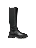 Półbuty damskie - Geox Loafersy Vilde D46UAD 043NH C9999 Czarny - miniaturka - grafika 1