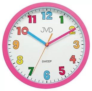 Kolorowy Zegar Ścienny Jvd HA46.2 Cichy Mechanizm - Wyposażenie pokoiku dziecięcego - miniaturka - grafika 1