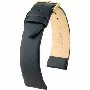 Czarny pasek skórzany 18 mm HIRSCH Toronto 03702350-1-18 (S)  | OFICJALNY SKLEP | RATY 0% • Zapłać później PayPo • GRATIS WYSYŁKA ZWROT DO 365DNI - Akcesoria do zegarków - miniaturka - grafika 1