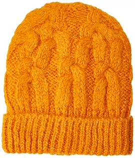 Czapki damskie - United Colors of Benetton Damska czapka z dzianiny 1kaada005 zestaw akcesoriów zimowych, pomarańczowy 2D4, jeden rozmiar - grafika 1