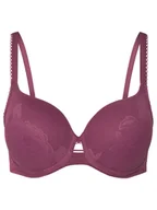 Biustonosze - Triumph Biustonosz z fiszbiną Wild Rose Sensation 10205990 Fioletowy - miniaturka - grafika 1