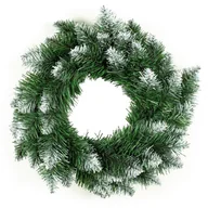 Ozdoby bożonarodzeniowe - Wieniec POLA decoking - CS/WNC/SOSNA/POLA/GREEN+WHITE/50 - miniaturka - grafika 1