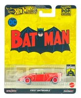 Samochody i pojazdy dla dzieci - HOT WHEELS PREMIUM 2024 POP CULTURE FIRST BATMOBILE BATMAN HVJ40 - miniaturka - grafika 1
