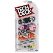 Samochody i pojazdy dla dzieci - Zestaw kolorowe deskorolki fingerboard 4-pak do złożenia Element Tech Deck - miniaturka - grafika 1