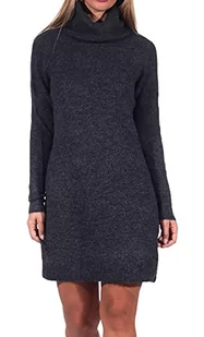 Only Kobiety Onljana L/S Cowlnck Dress Wool Knt Noos Sukienka, Szary, XL - Sukienki - miniaturka - grafika 1