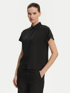 Koszule damskie - Calvin Klein Koszula K20K208322 Czarny Regular Fit - miniaturka - grafika 1