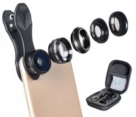 Etui i futerały do telefonów - ZESTAW Obiektyw do Telefonu APEXEL 8w1 Makro Szerokokątny APL-DG5H - miniaturka - grafika 1