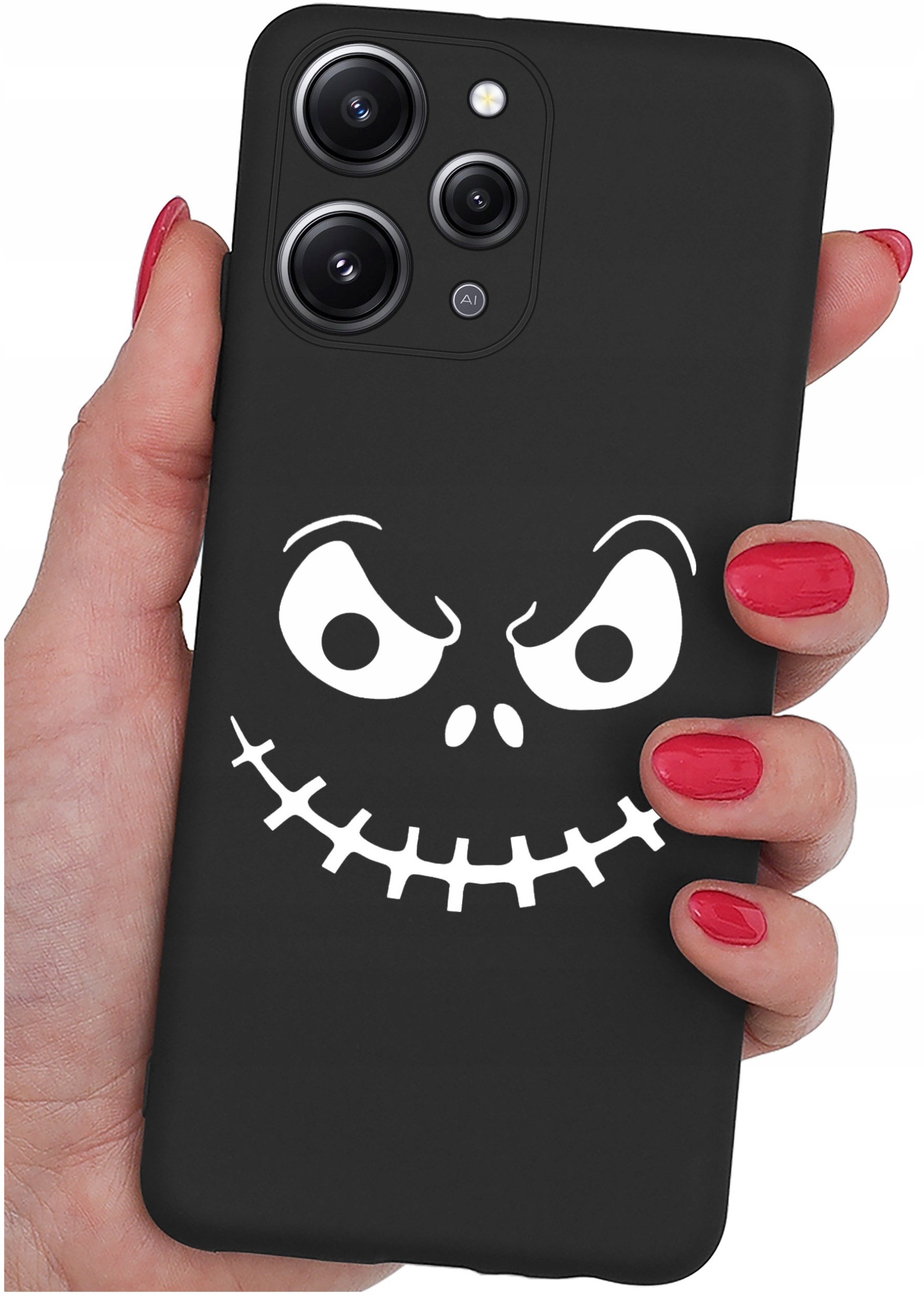 Etui do Xiaomi Redmi 12 4G WZORYSILIKONOWE MATT CASE + SZKŁO 9H