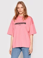 Koszulki męskie - Heavy Americanos T-Shirt Unisex Brooklyn Jersey Różowy Oversize - miniaturka - grafika 1