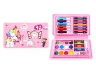 Kredki, ołówki, pastele i pisaki - Zestaw do malowania, 42 szt. Walizka Kredki Farbki - miniaturka - grafika 1