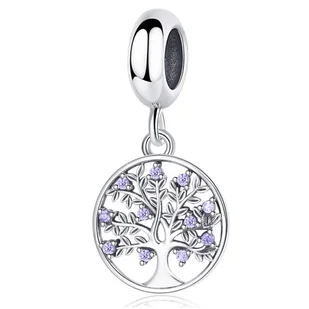 Zawieszka Charms SREBRO 925 Koralik do PANDORA Drzewo Rodzinne - Wisiorki - miniaturka - grafika 1