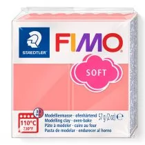 Staedtler FIMO soft, masa termoutwardzalna, 57 g, różowy grejpfrut - Masy plastyczne - miniaturka - grafika 1