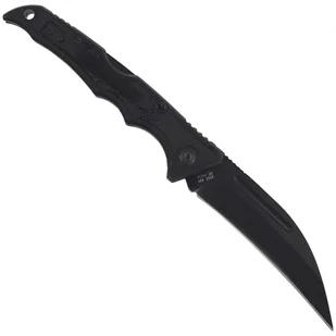 Nóż składany Herbertz Solingen CJH Black Aluminium, Black Blade (44001) - Noże - miniaturka - grafika 3
