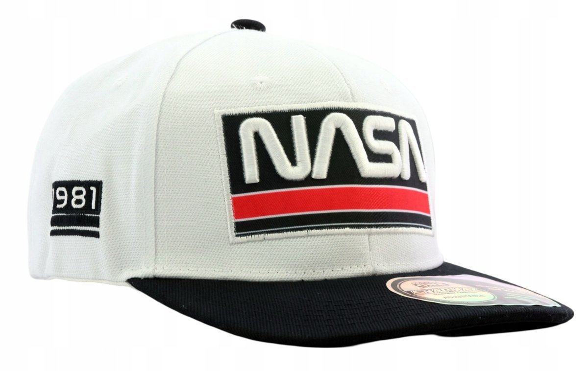 Czapka z daszkiem męska NASA Agencja Kosmiczna 54-59cm Logo Haft SNAPBACK