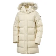 Płaszcze damskie - Damski Płaszcz pikowany zimowy HELLY HANSEN W BLOSSOM PUFFY PARKA 53624_034 – Beżowy - miniaturka - grafika 1
