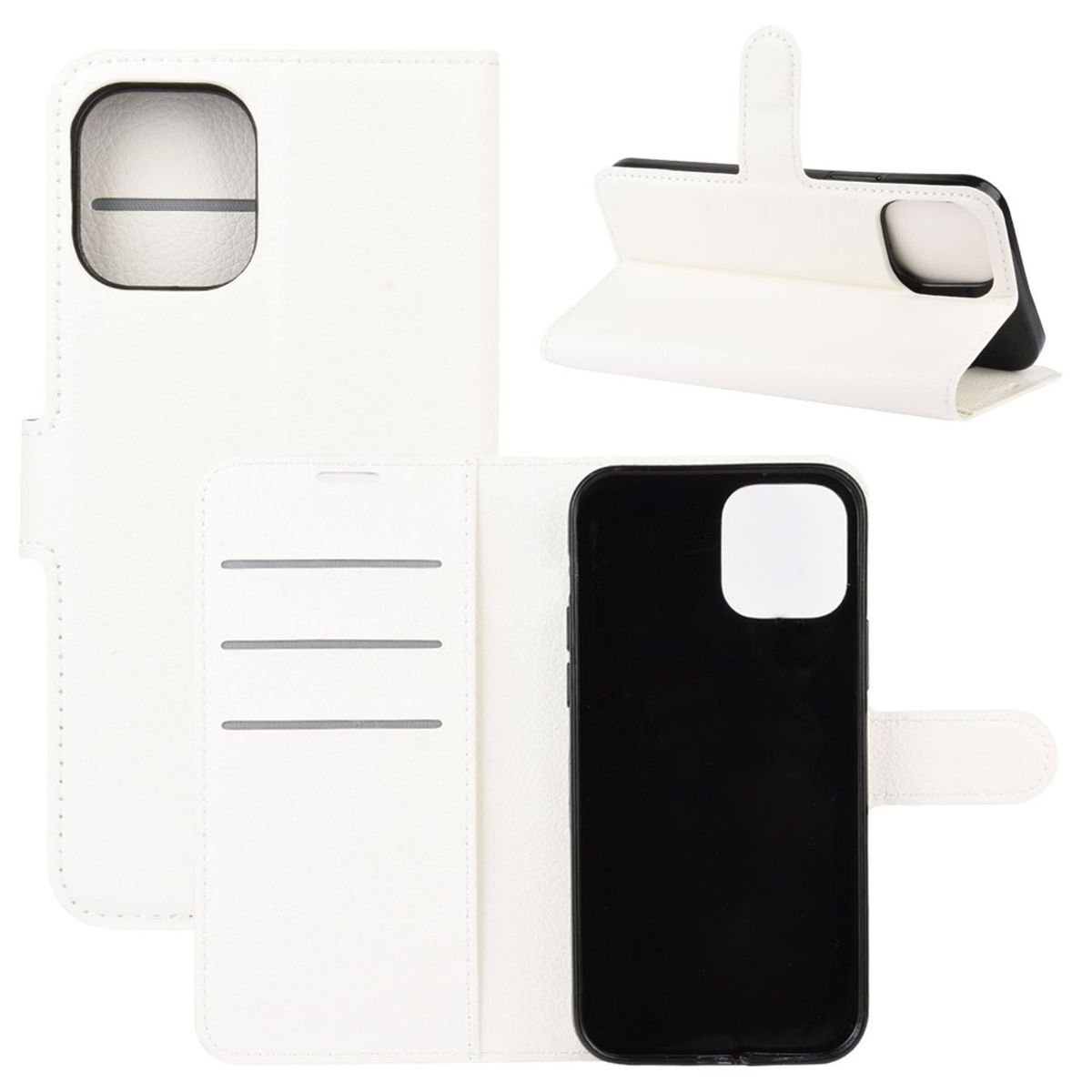Etui na telefon komórkowy Cover Wallet Bookstyle Case Bumper, Kolor:Biały, Wybierz model:Samsung Galaxy A72 5G