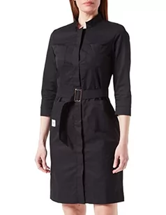 InWhite Damski fartuch lekarski 140, czarny, M-L duże rozmiary - Fartuchy i rękawice kuchenne - miniaturka - grafika 1