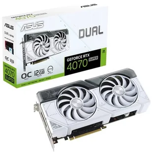 ASUS GeForce RTX 4070 SUPER DUAL OC WHITE 12GB GDDR6X - Karty graficzne - miniaturka - grafika 1