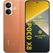 Telefony komórkowe - POCO X8 5G 8/256GB Pomarańczowy - miniaturka - grafika 1