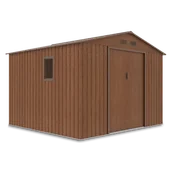 Altany ogrodowe - Domek Na Narzędzia Hudson 9X8 Walnut - miniaturka - grafika 1