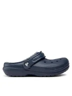 Buty dla chłopców - Crocs Klapki Classic Lined Clog K 207010 Granatowy - miniaturka - grafika 1