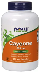 Now Foods NOW Cayenne 500mg 250vegcaps - Witaminy i minerały - miniaturka - grafika 2