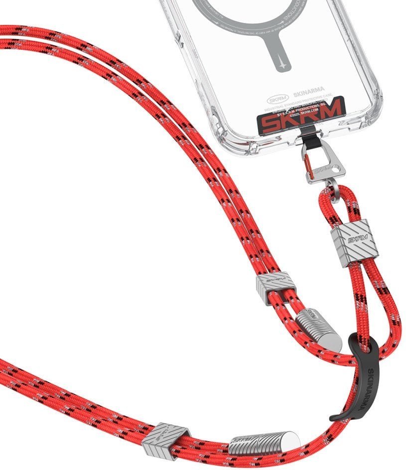 Universal phone lanyard cable 2in1 Skinarma Dyno Ve USB-C/USB-C red