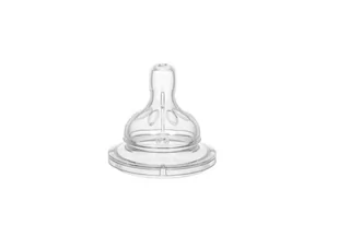WEE BABY SMOCZEK DO BUTELEK Z SZEROKĄ SZYJKĄ 6M+ - Smoczki do butelek - miniaturka - grafika 1