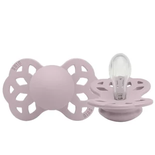 Smoczek silikonowy symetryczny INFINITY S DUSKY LILAC 0+, Bibs - Smoczki uspokajające - miniaturka - grafika 1