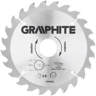 Tarcze do pił - Graphite tarcza do drewna 165mm 24 zęby widia 57H650 - miniaturka - grafika 1