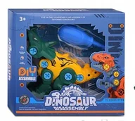 Zabawy w naśladowanie dorosłych - DINOZAUR DO ROZKRĘCANIA ze śrubokrętem Edukacyjna zabawka Zestaw kreatywny - miniaturka - grafika 1