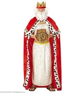 Dodatki do strojów karnawałowych - Zestaw króla peleryna+korona, rozmiar L - miniaturka - grafika 1