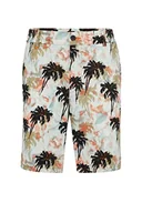 Spodenki damskie - BOSS Męskie szorty o regularnym kroju z bawełny stretchowej z sezonowym nadrukiem, Open Blue462, 44 - miniaturka - grafika 1