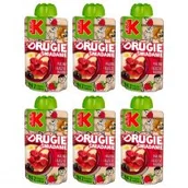 Desery dla dzieci - Kubuś Drugie śniadanie Mus jabłko banan aronia malina + kasza manna zestaw 6 x 100 g - miniaturka - grafika 1