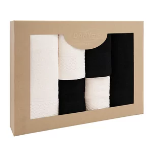 Zestaw 6 ręczników Solano Krem + Czarny Darymex - Ręczniki - miniaturka - grafika 1
