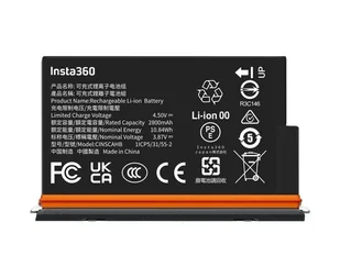 Insta360 Powiększony akumulator do X5 Ultra Battery 2800mAh - Akcesoria do kamer sportowych - miniaturka - grafika 1