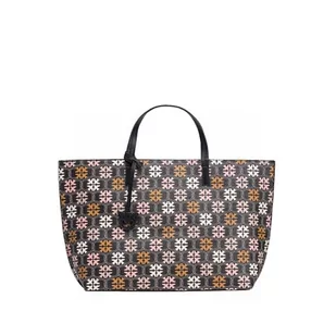 Pinko Damska torba na zakupy, duża skórzana torba z nadrukiem logo, Zm7q_czarny/brązowy/biały. Antyczny Go, Zm7q_czarny/brązowy/biały. Antyczny Go - Torebki damskie - miniaturka - grafika 1