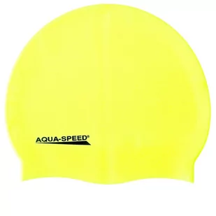 Aqua Speed Czepek pływacki, Mega, żółty - Pływanie - miniaturka - grafika 1