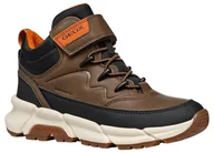 Botki damskie - Geox J FLEXYPER Plus BOY Botki, brązowe Cotto/czarne, 34, Brązowy Cotto czarny, 1 UK - miniaturka - grafika 1