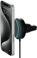 Uchwyty samochodowe do telefonów - iOttie Uchwyt samochodowy na kratkę nawiewu Velox Mini Qi2 15W z ładowaniem indukcyjnym do MagSafe, czarny - miniaturka - grafika 1