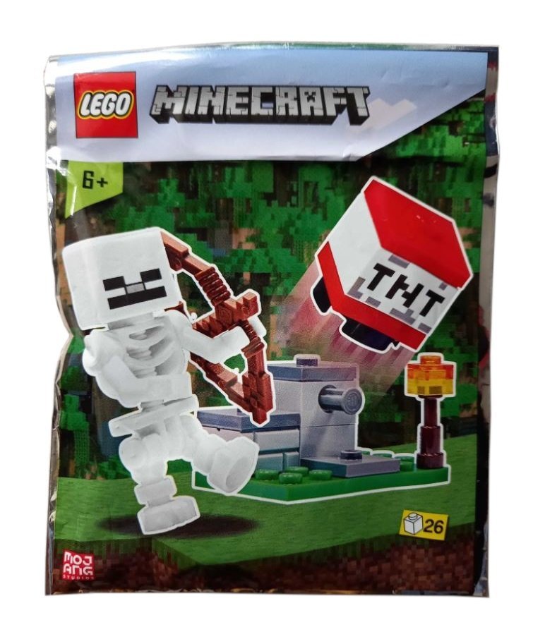 LEGO Minecraft Zestaw - TNT Launcher and Skeleton 662102 polybag klocki