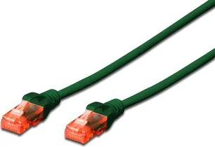Digitus Patchcord CAT 6, U-UTP, 10m DK-1617-100/G - Patchcordy - miniaturka - grafika 1