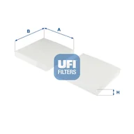 Filtry kabinowe - Filtr, wentylacja przestrzeni pasażerskiej UFI Filtry 53.251.00 - miniaturka - grafika 1