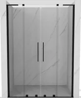 Ścianki i drzwi prysznicowe - Mexen Velar L Duo drzwi prysznicowe rozsuwane 160 cm, transparent, czarne - 871-160-003-02-70 - miniaturka - grafika 1