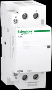 Stycznik modułowy, Acti9 iCTK50-40-20-230 40A 2NO 50Hz 220/240 VAC, bez możliwości rozbudowy o styki pomocnicze - Silniki elektryczne i akcesoria Stycznik modułowy, Acti9 iCTK50-40-20-230 40A 2NO 50Hz 220/240 VAC, bez możliwości rozbudowy o styki pomocnicze - Silniki elektryczne i akcesoria - miniaturka - grafika 1