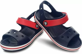 Buty dla dziewczynek - Crocs Sandały dla dzieci Crocband Sandal Kids granatowo czerwone 33-34 - grafika 1