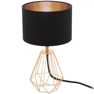 Eglo Lampa oprawa stołowa Carlton 2 1x60W E14 czarna miedź 95787 - Lampy stojące - miniaturka - grafika 1