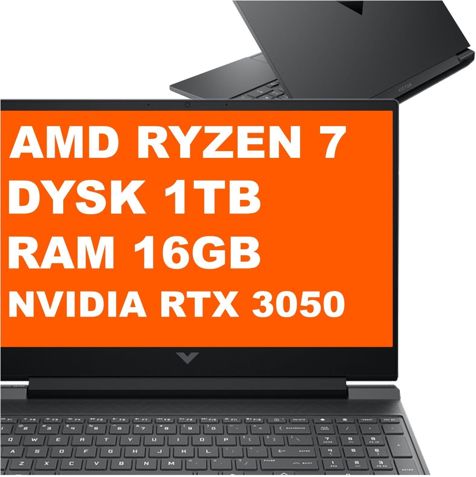 HP Victus 15-fb3092nw / CX5X1EA / AMD Ryzen 7 / 16GB / 1TB / RTX 3050 / 15,6